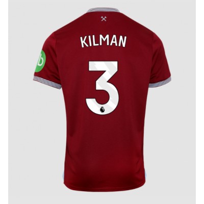 Fotballdrakt Herre West Ham United Max Kilman #3 Hjemmedrakt 2025-26 Kortermet Fotballdrakt Herre West Ham United Max Kilman #3 Hjemmedrakt 2025-26 Kortermet